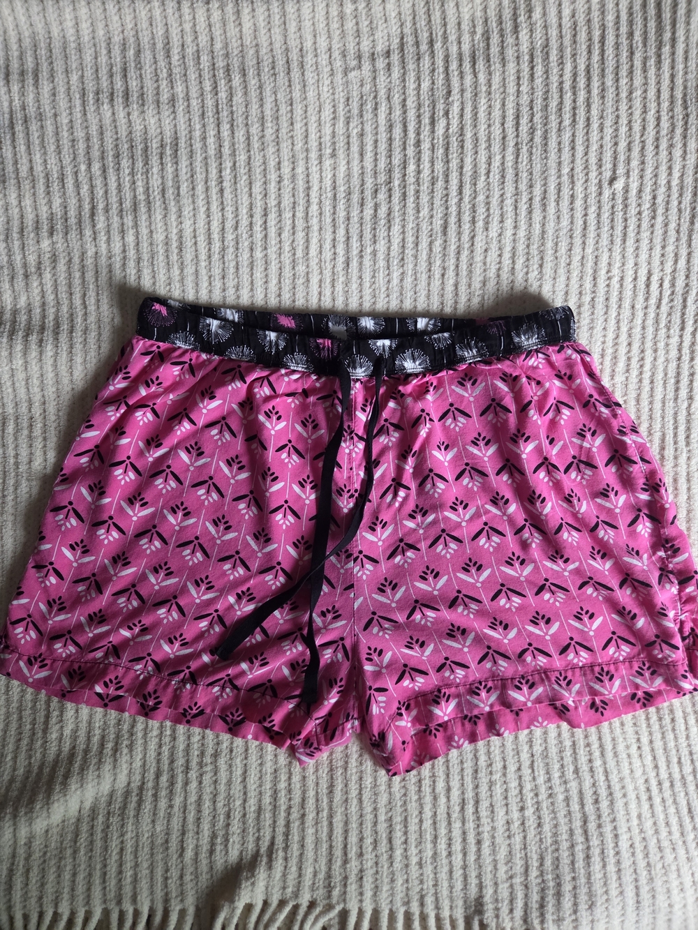 100% Rayon Pajama Shorts | XL Jasmine Rose - Picture 5 of 5